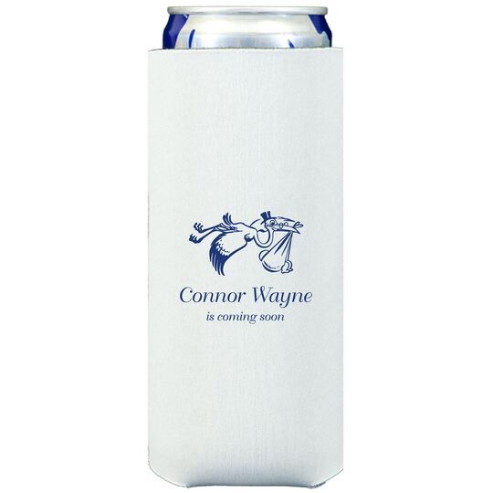 Special Stork Delivery Collapsible Slim Koozies